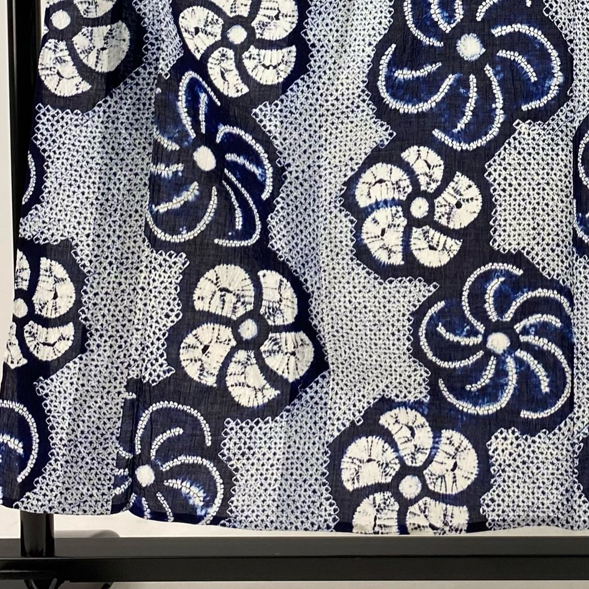 絞り浴衣 ねじ梅