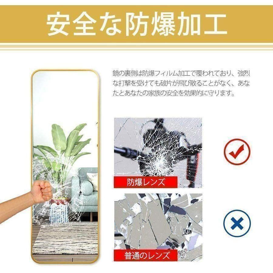 スタンドミラー おしゃれ 160cm*50cm 全身鏡 姿見 壁掛け 銀706 スタンドミラー おしゃれ 160cm*50cm 全身鏡 姿見 壁掛け 銀706 【公式