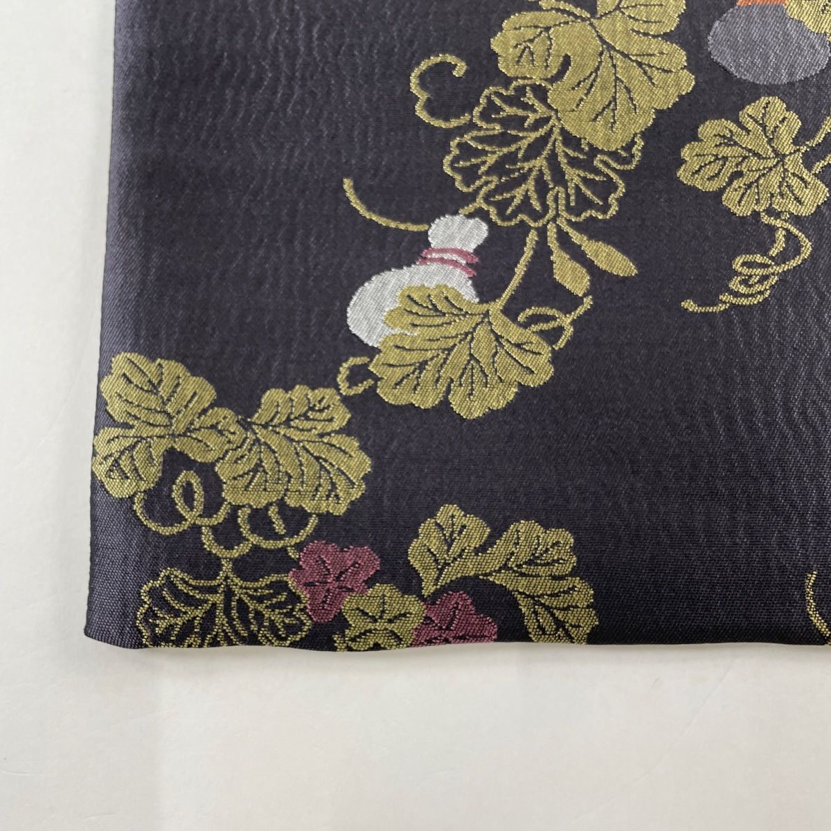 袋帯 瓢箪 絞り 平和屋本店□極上 太鼓柄袋帯 絞り 蔦の葉 瓢箪