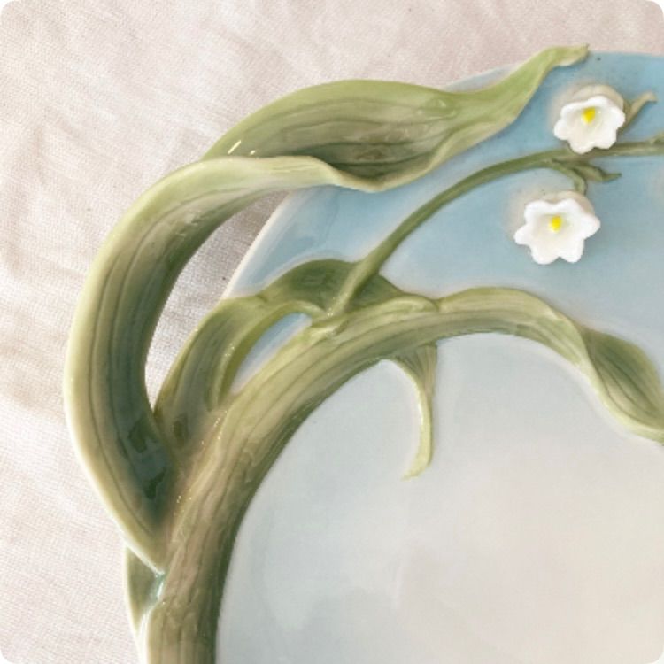 フランス直輸入 鈴蘭の愛らしさにくぎ付け バルボティーヌ皿