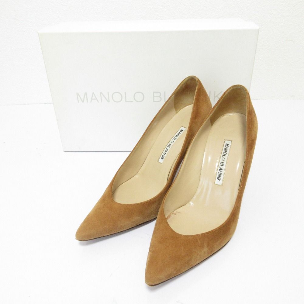 ♪ MANOLO BLAHNIK スエード キエッタ パンプス 34 1/2 ロンハーマン別注 MANOLO BLAHNIK マノロブラニク キエッタ