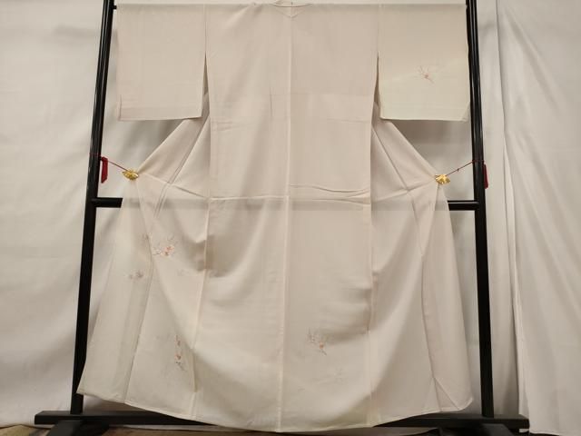 平和屋着物＊夏物 訪問着 絽 刺繍 枝梅文 暈し染め 正絹 逸品  