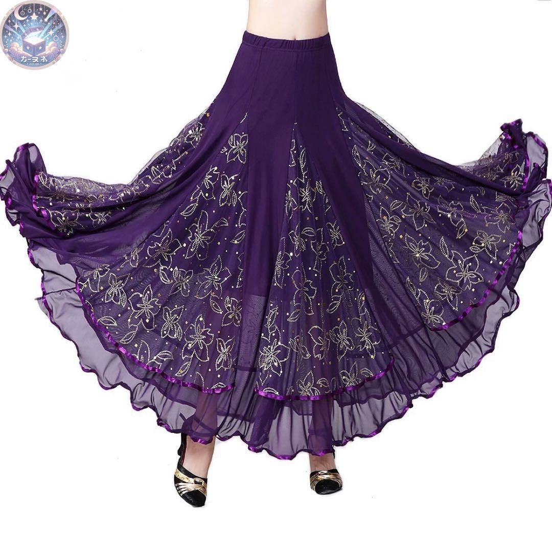 品質100 ％ 保証！ ♥ 社交ダンス練習着 スタンダードの練習にオススメ 軽量で動きやすいスカート