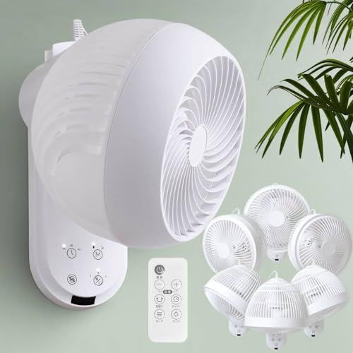iimono117 節電対策 サーキュレーター 壁掛け 扇風機 360*上下左右