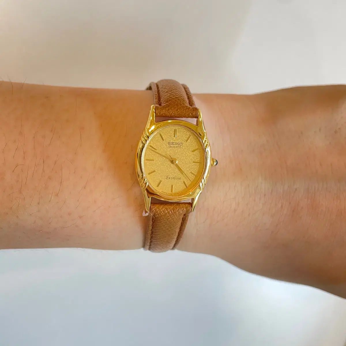 SEIKO セイコー エクセリーヌ ゴールド クォーツ 時計