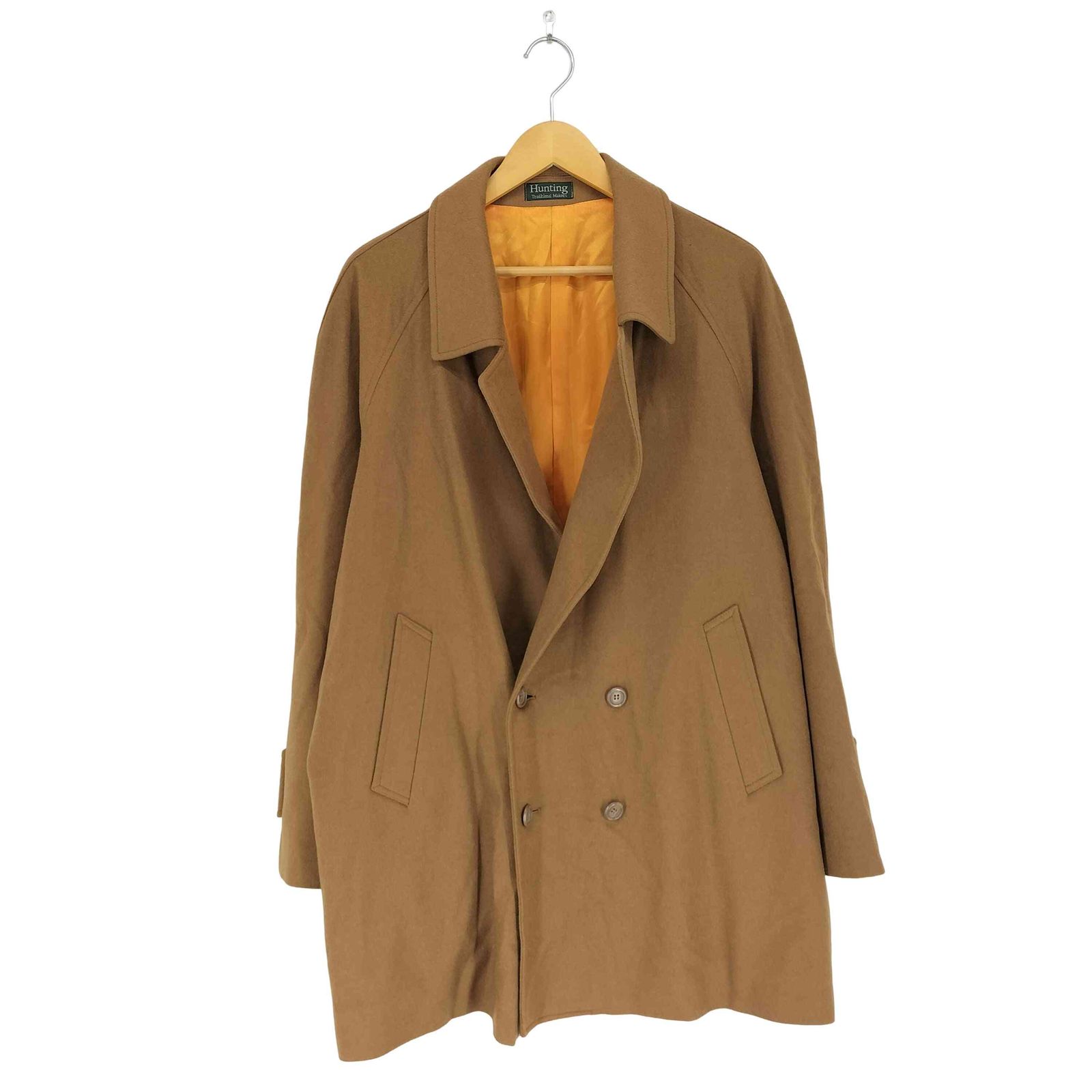 ユーズドフルギ 古着 PURE CASHMERE ダブルチェスターコート メンズ XL