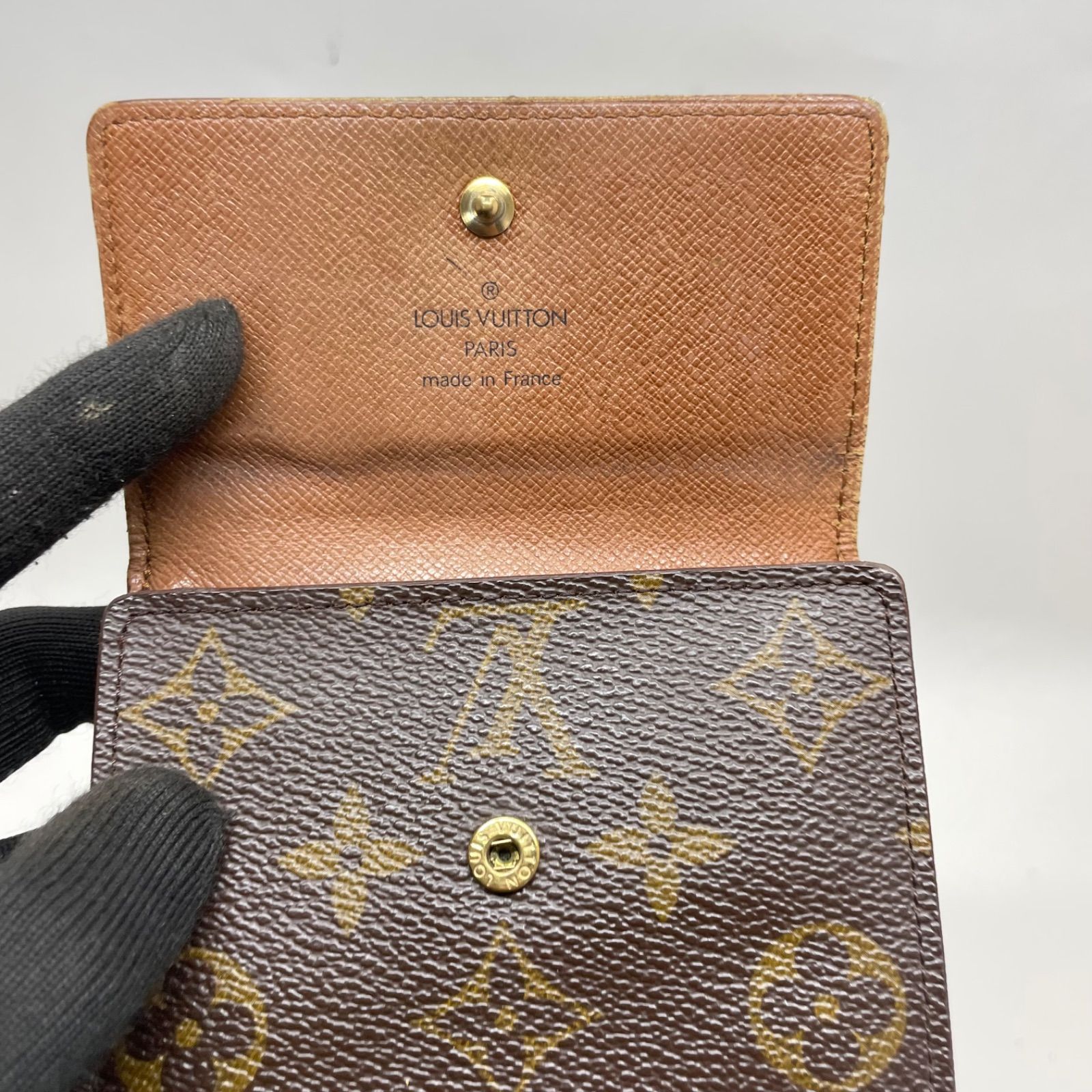 h72 エリーズ　カルトクレディ　wホック　三つ折り財布　ルイヴィトン LOUIS VUITTON ルイヴィトン モノグラム 三つ折り財布 Wホック
