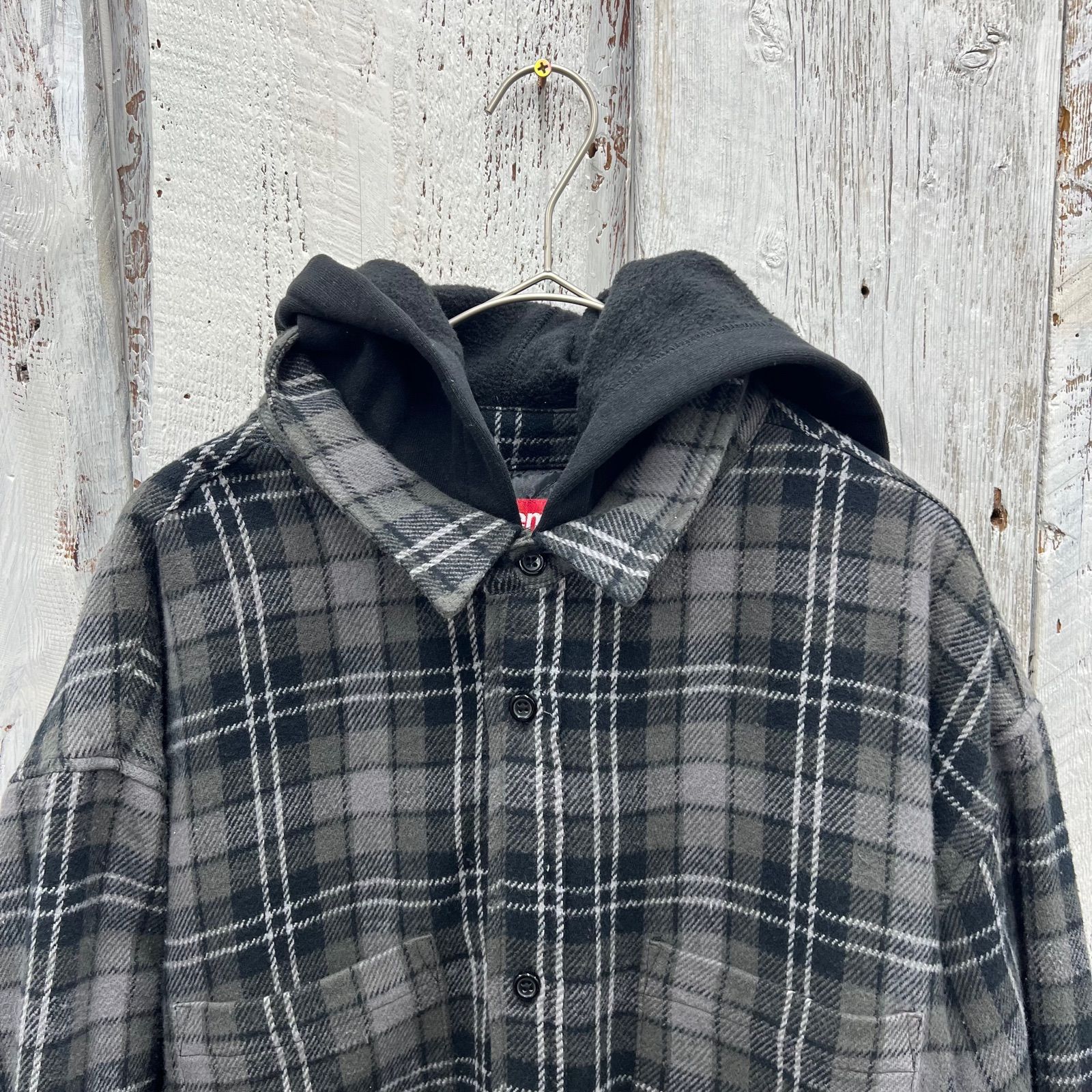 Supreme シュプリーム Tartan Flannel Hooded Shirts フード付