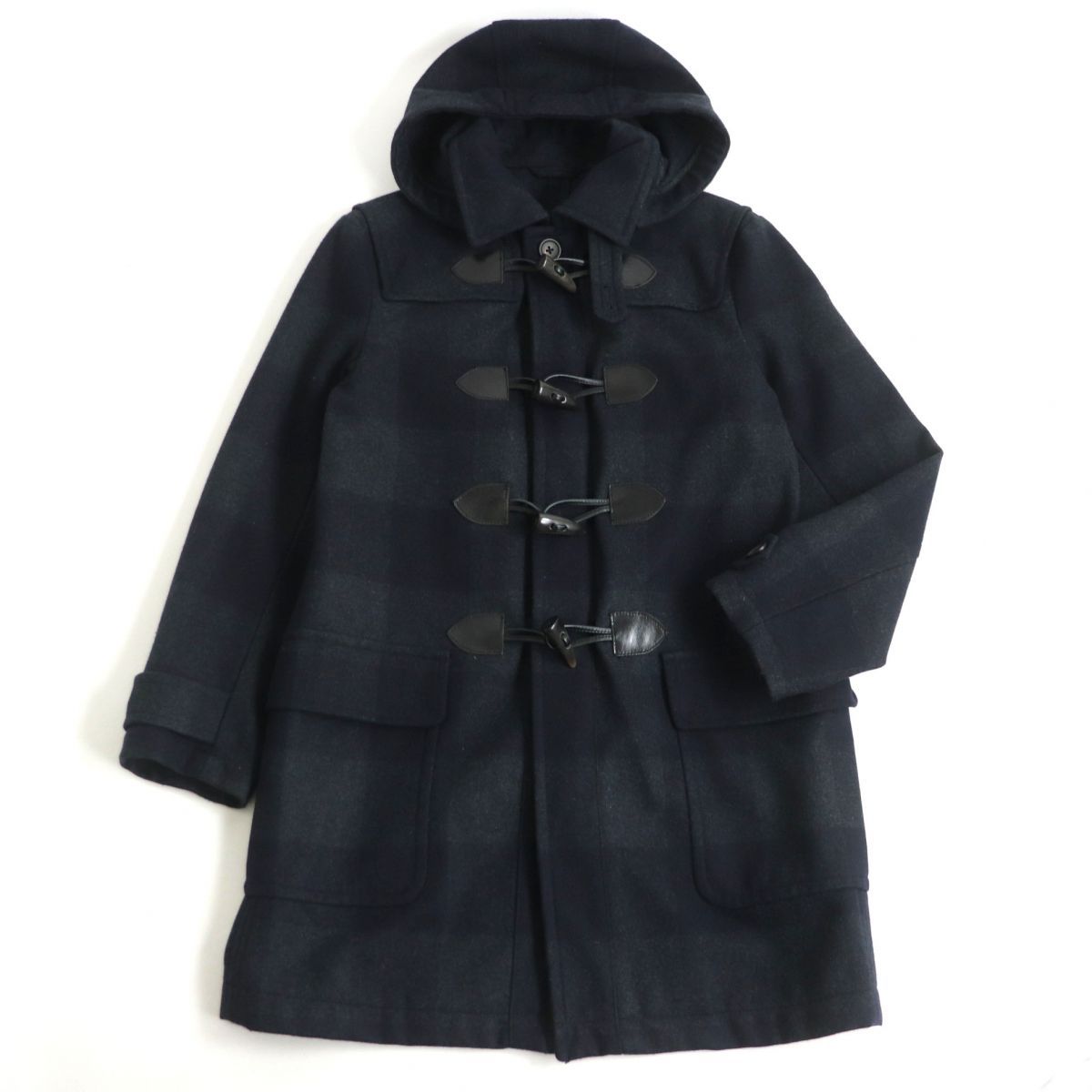 orchival ネイビーダッフルコート　サイズ4 ORCIVAL (オーシバル) COLLARLESS DUFFEL COAT / カラーレス
