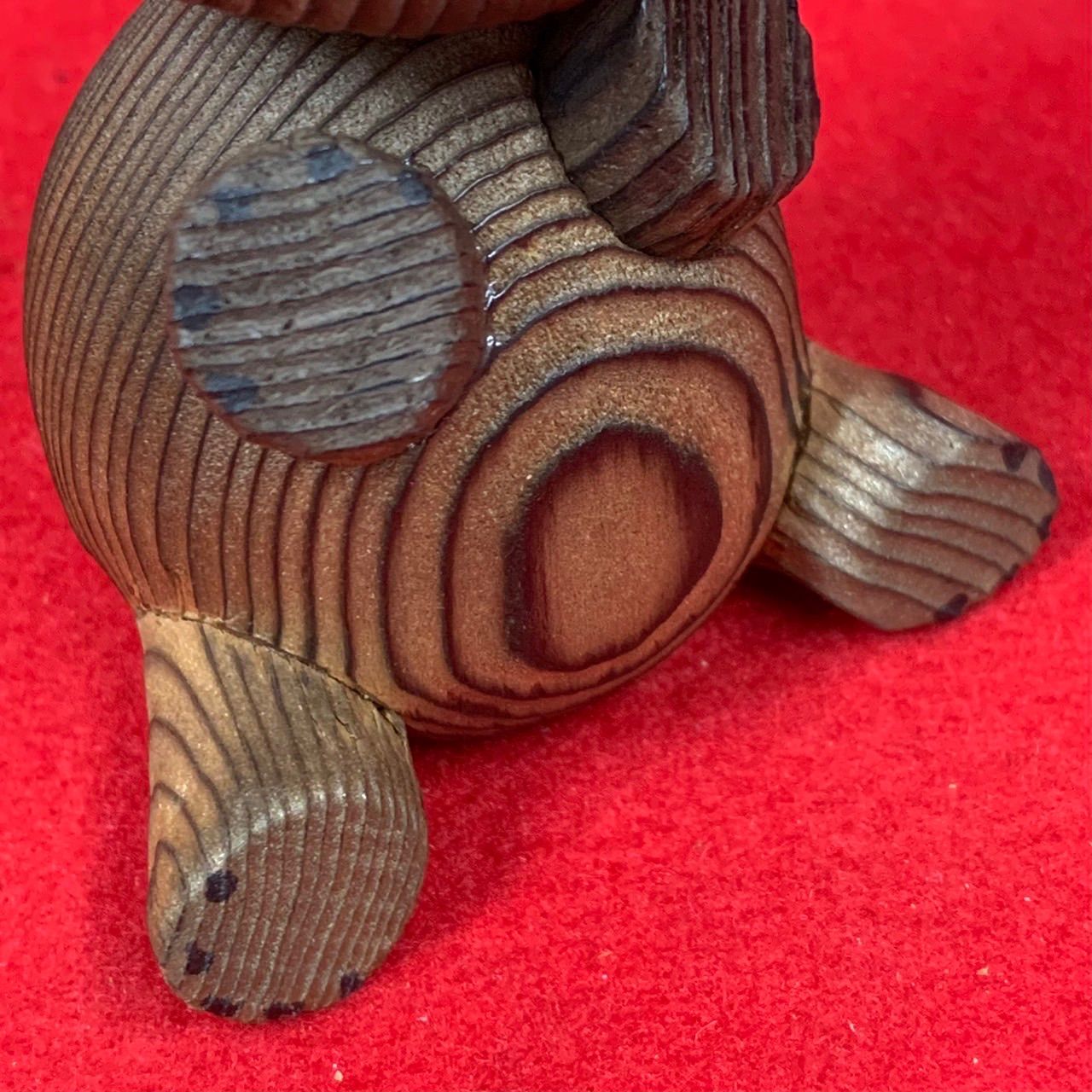 熊ボッコ クマ 木彫り 郷土玩具 民芸品 北海道 置物 3個セット B