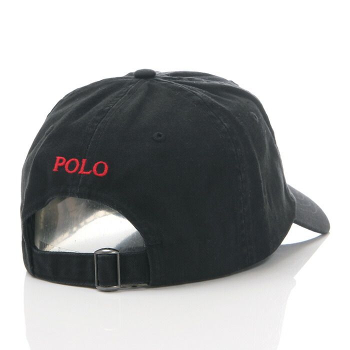 Polo Ralph Lauren 黒 キャップ アメリカ製 90S ポロラルフローレン USA製 ポロベアブラックウォッチロング