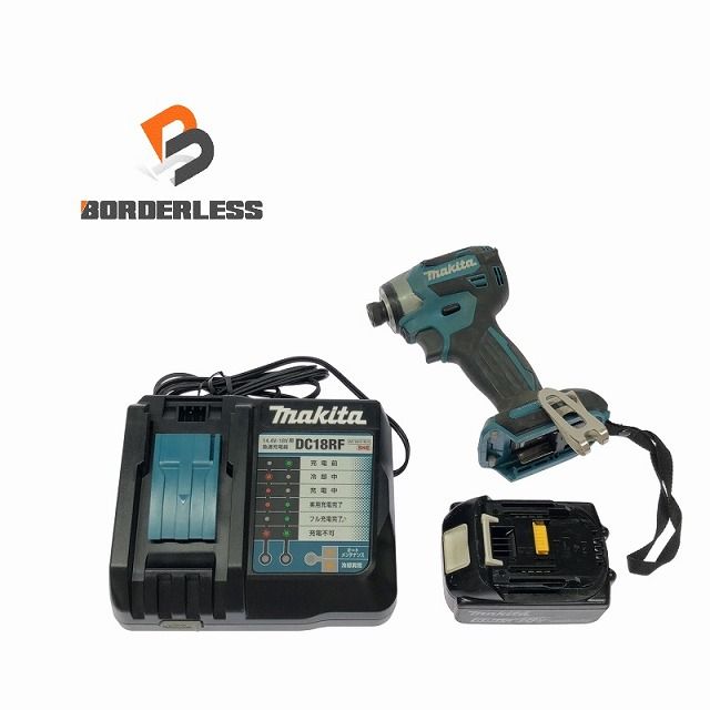 品 makita マキタ 18V充電式インパクトドライバ TD173D 青 ブルー バッテリー 18V 6.0Ah 充電器付き 電動工具 締め付け112784