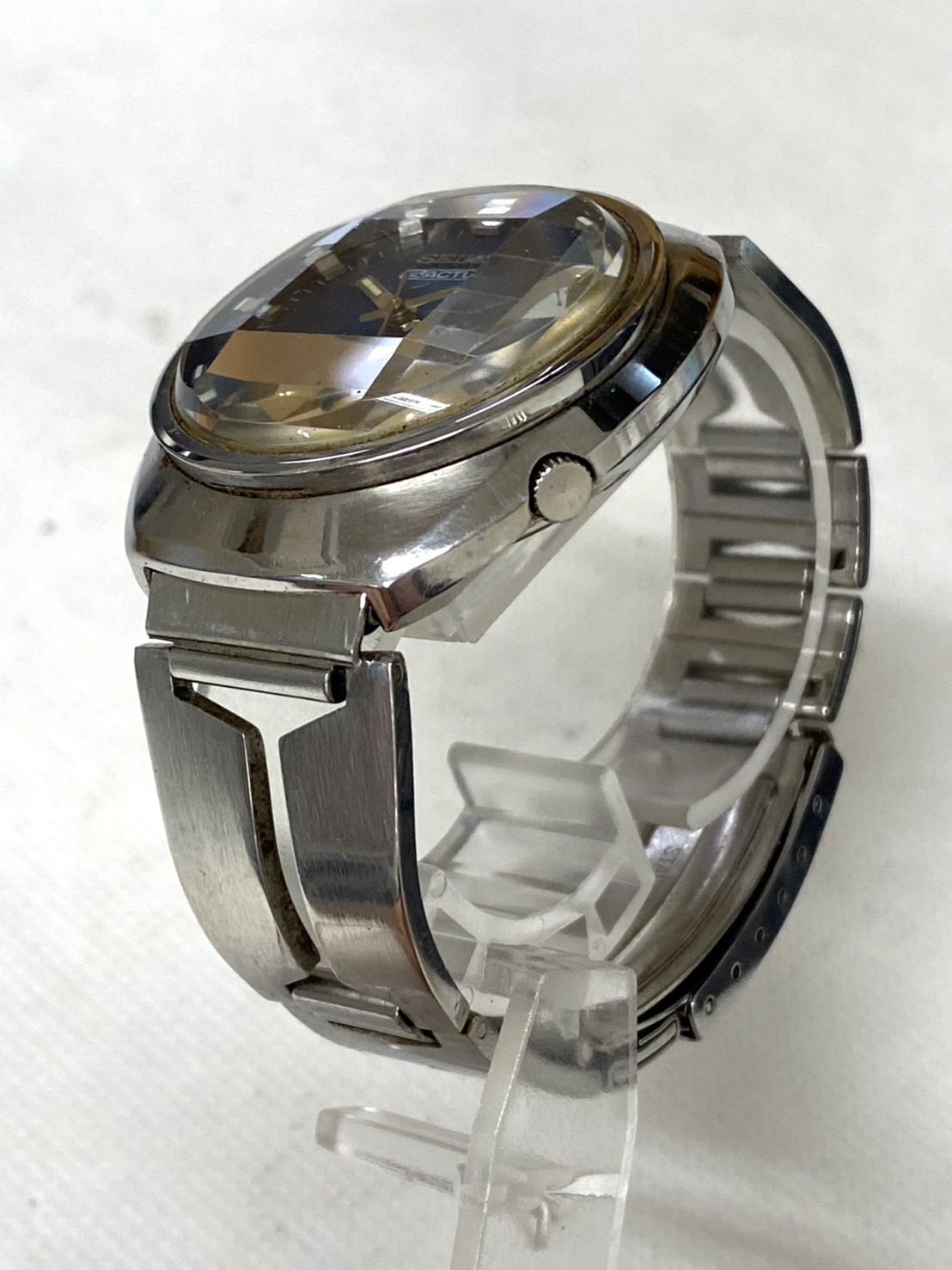 108 70 s セイコー アクタス 6106-7003 自動巻仙11 SEIKO 5ACTUS SS 6106 7590 腕時計 自動巻き デイデイト 23石 シルバー文字