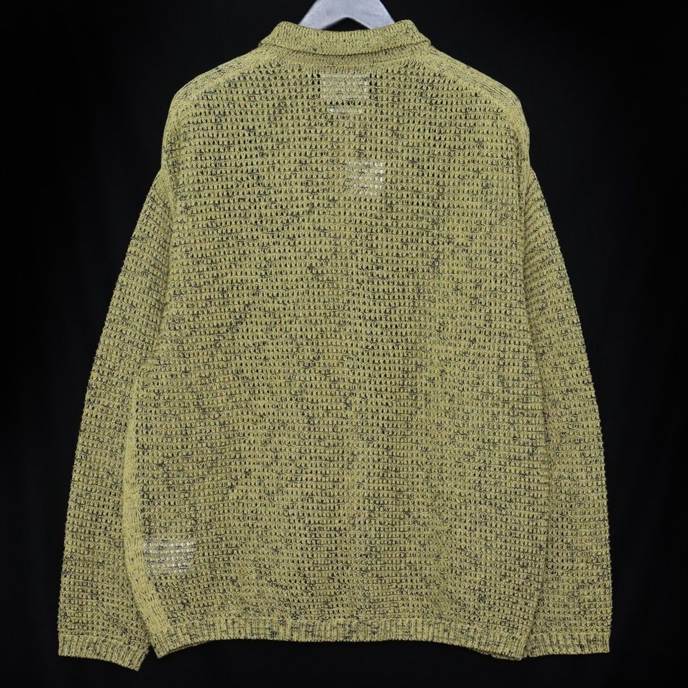 a*a様 最終値下げ YOKE MESH KNITTED BUTTON CARD YOKE | MESH KNITTED SHIRT CARDIGAN(BLACK) | メッシュニットシャツ