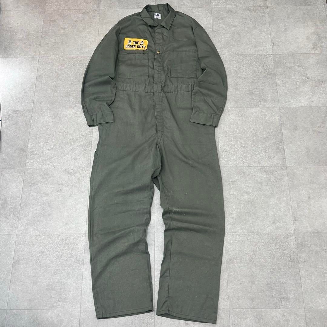 60s leeヴィンテージ オールインワン 古着 60s USA製 Lee Union-Alls ヘリンボーン デニム ワーク