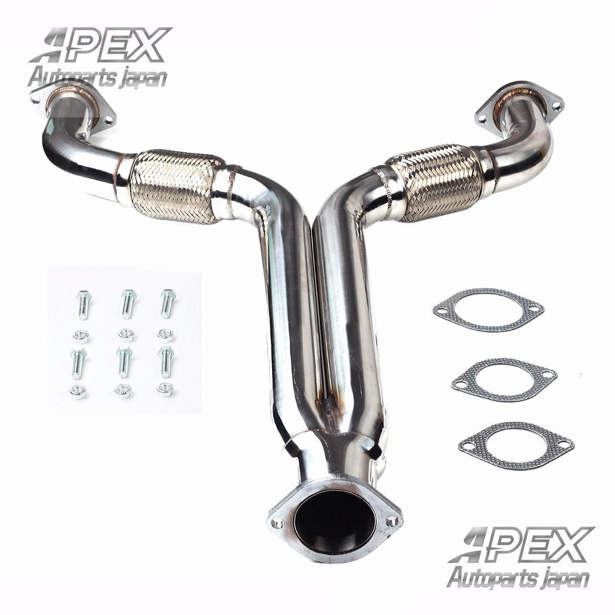 日産 350Z G35 用 201ステンレス製 エキゾーストマニホールド エキゾーストヘッダー ミッドパイプ Yパイプ