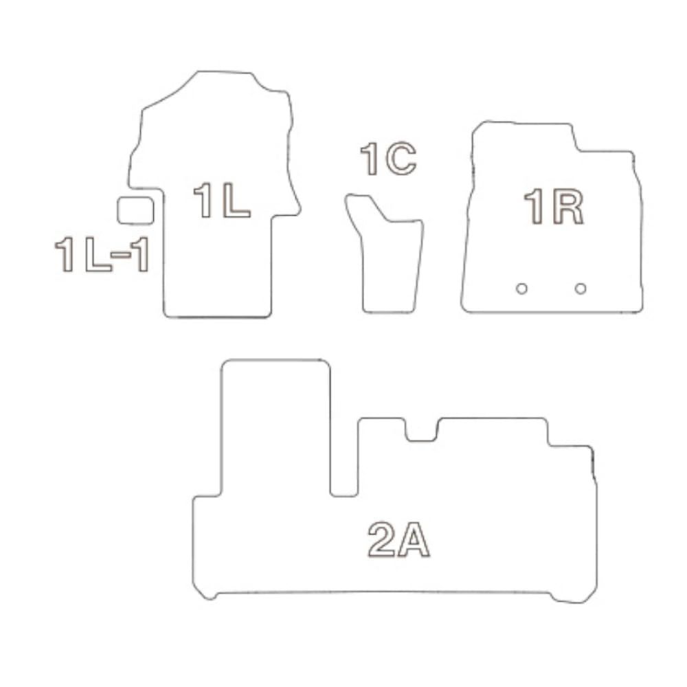 クラッツィオ Clazzio フロアマット 立体タイプ 1台分セット タント|タントカスタム|タントファンクロス LA650S | LA660S R6 2025 |10～ | シフォン LA650F | LA660F R6 2025 |11～ 運転席ロ