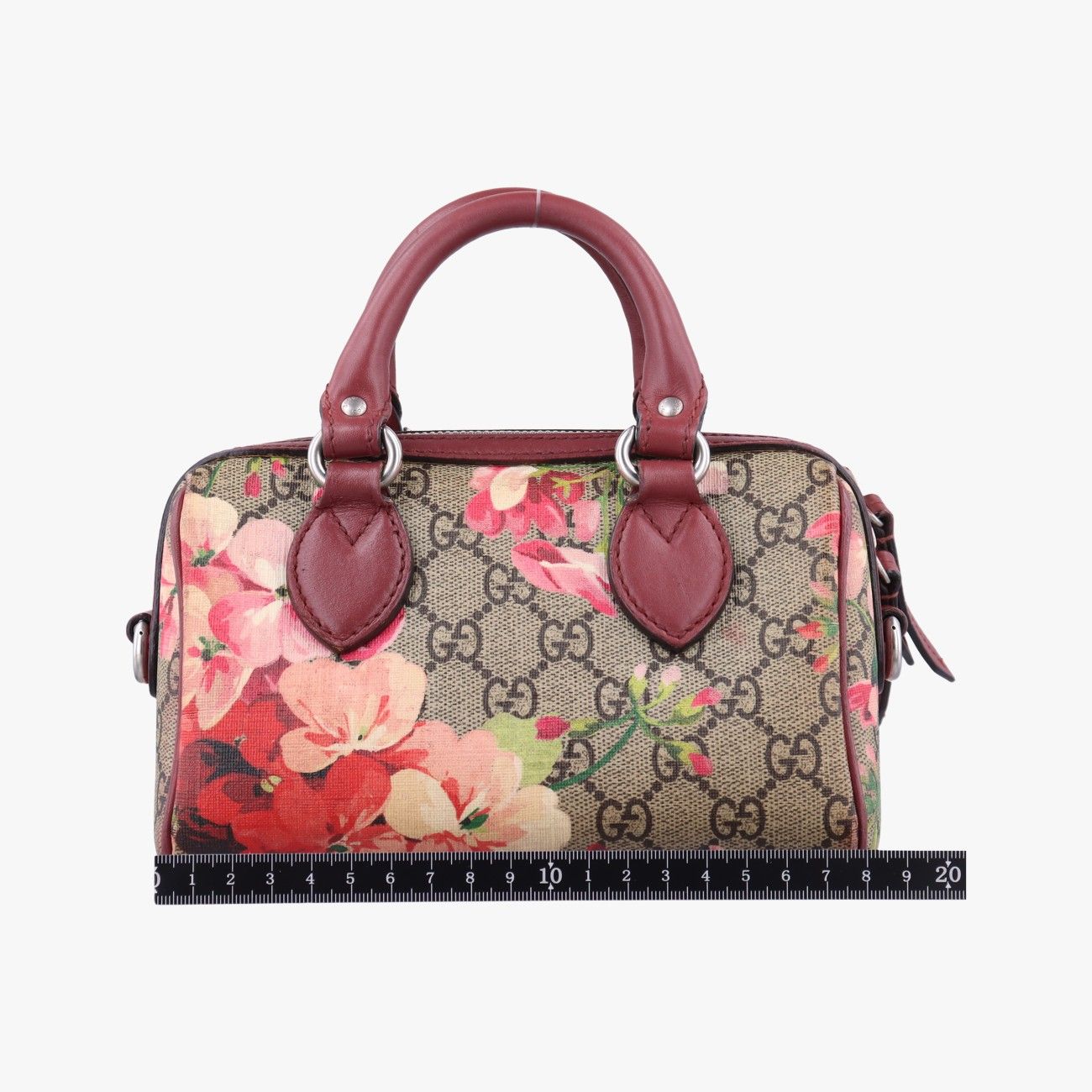 グッチGucciGGブルームスベージュ×マルチ PVCコーティングキャンバス×レザー432123製番不明