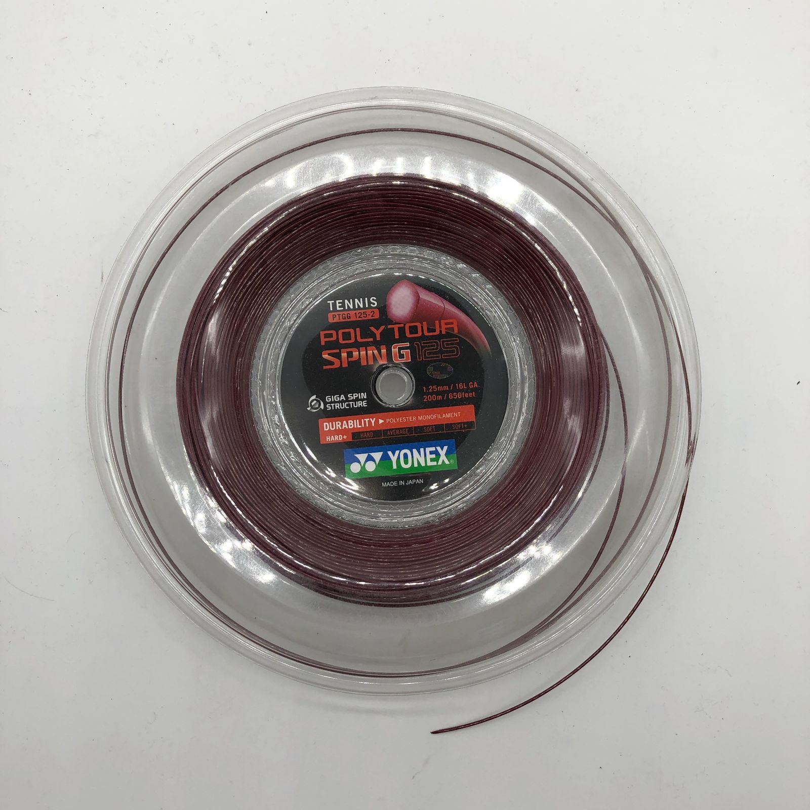 中古ロール・11張り分】ヨネックス ポリツアースピンG ゲージ
