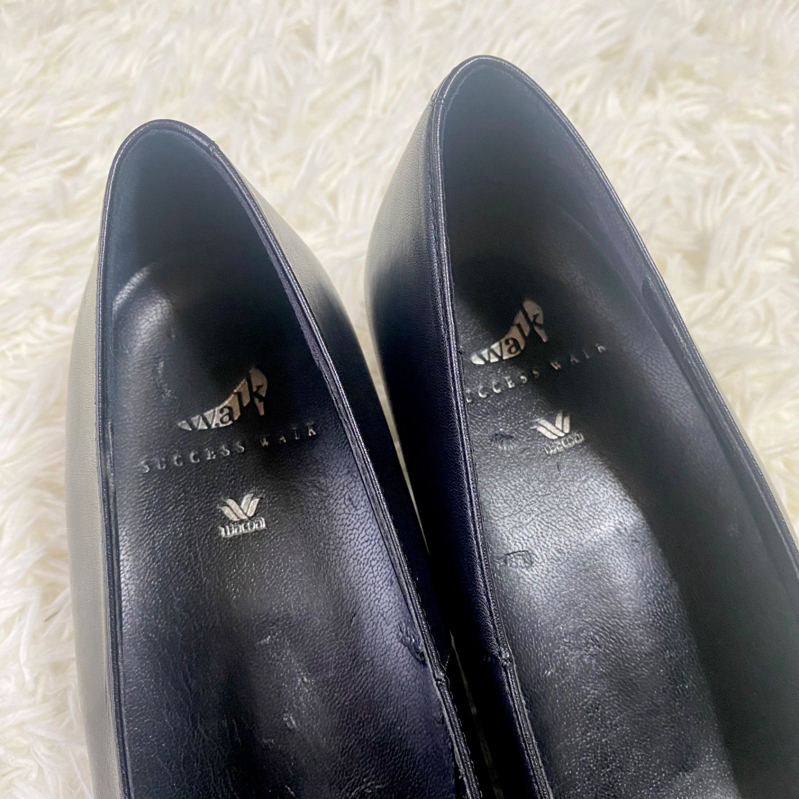 【お取り寄せ】 美品□ワコール サクセスウォーク【23.0】ビットローファー 靴