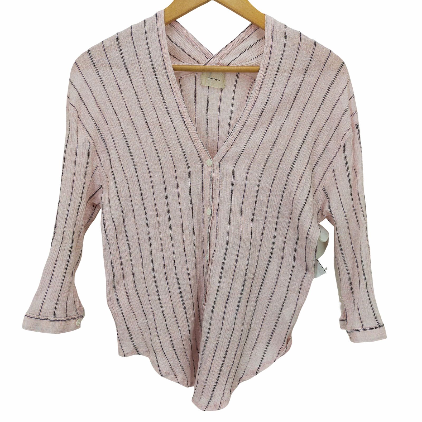 トゥデイフル TODAYFUL ガーゼストライプシャツ レディース FREE