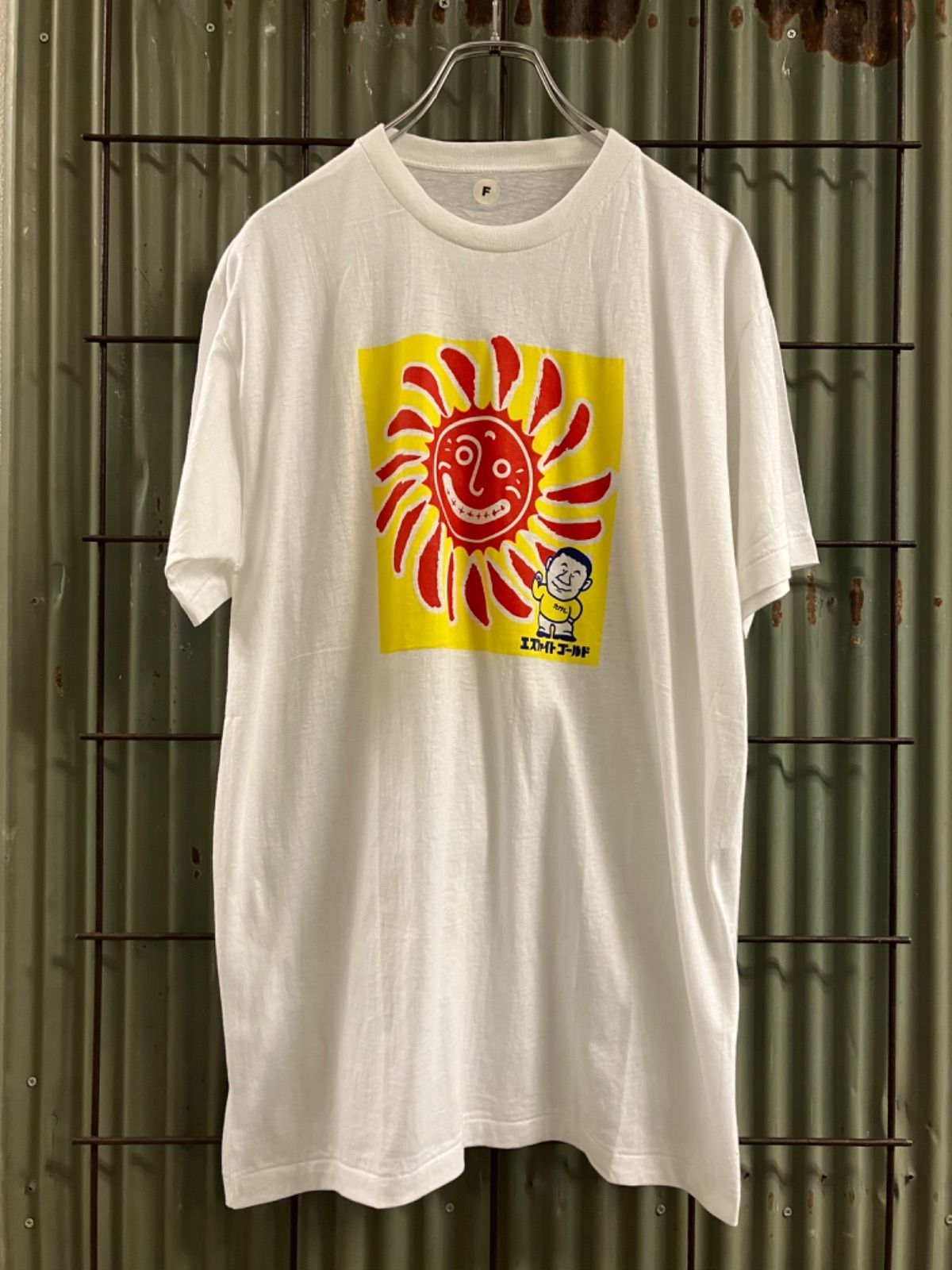 Old エスファイトゴールド プリントTシャツ　ビートたけし　シングルステッチ