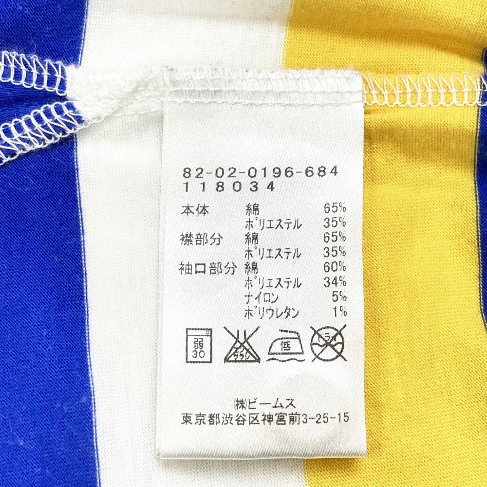 サイズ：S BEAMS GOLF ビームスゴルフ  半袖ポロシャツ ボーダー柄 ネイビー系 [240101384387] ゴルフウェア メンズ ストスト サイズ：S BEAMS GOLF ビームスゴルフ 半袖ポロシャツ ボーダー