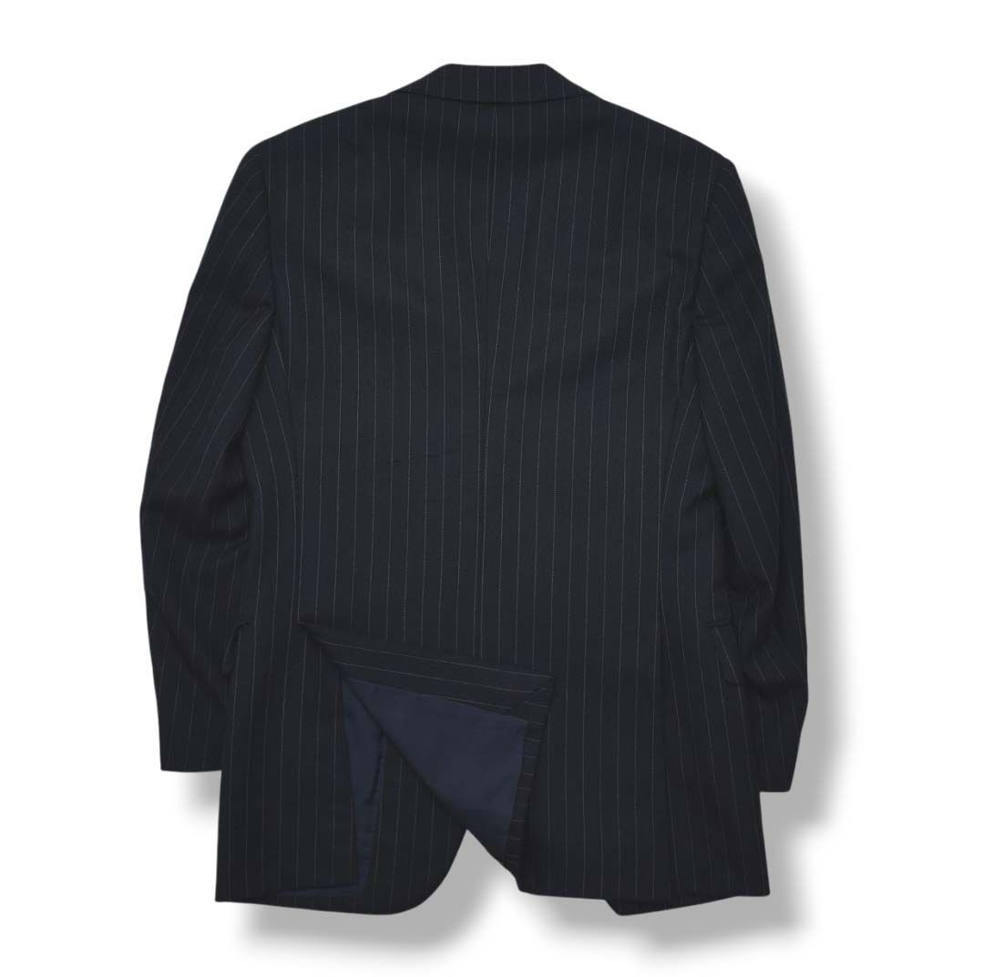 上質】 ビームスエフ BEAMS F ピンストライプ柄 シングル 段返り3B