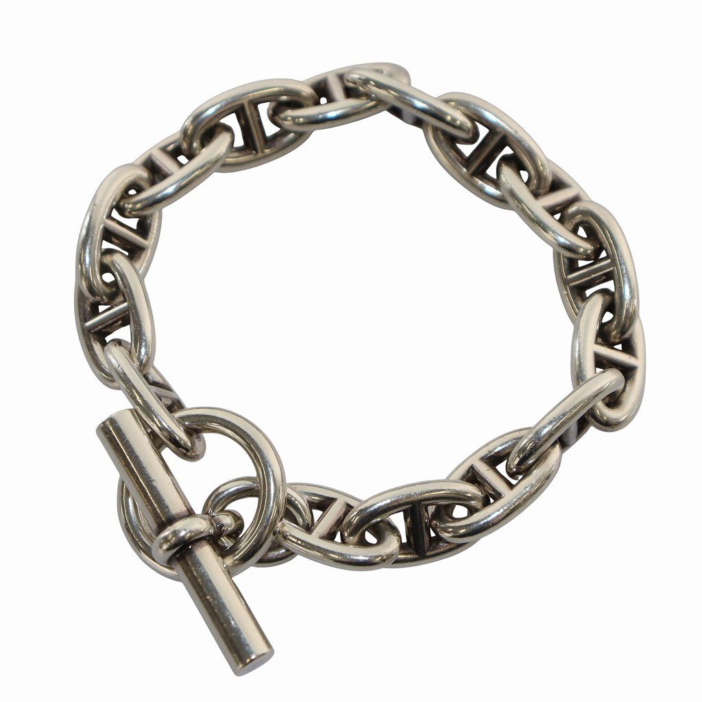 エルメス HERMES シェーヌダンクルGM 15コマ ブレスレット シルバー925