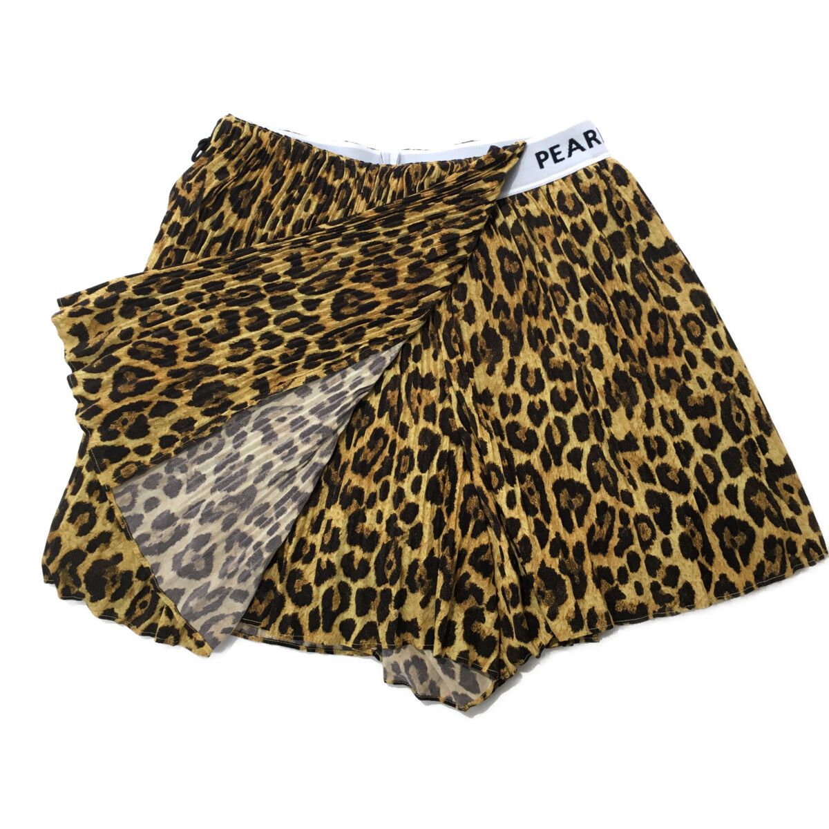 【超美品】PEARLY GATES ヒョウ柄 プリーツ スカート キュロット 中古 レディース パーリーゲイツ PEARLY GATES スカート 1(M) 茶