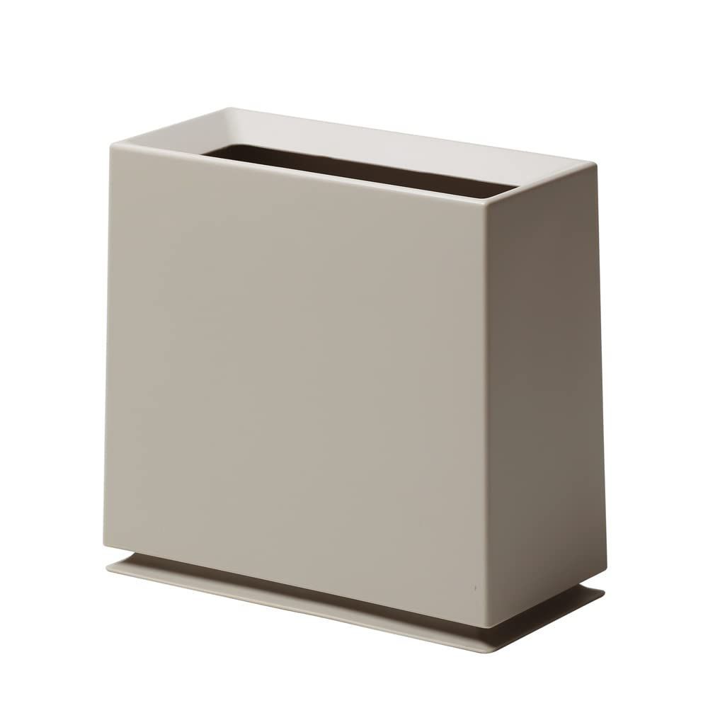 02 サンドホワイト_a 単品 ideaco イデアコ ゴミ箱 角型 8.5L W31.5?D15?H30cm TUBELOR BRICK sand white チューブラー ブリック サンドホワイト