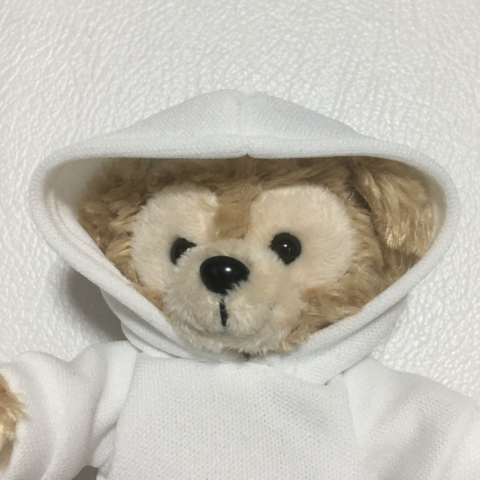 ダッフィーぬいば服2点☆コーデセット】スウェット白パーカー&革パンツ  