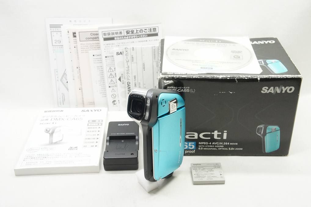 SANYO サンヨー Xacti DMX-CA65 デジタルビデオカメラ マリンブルー 元