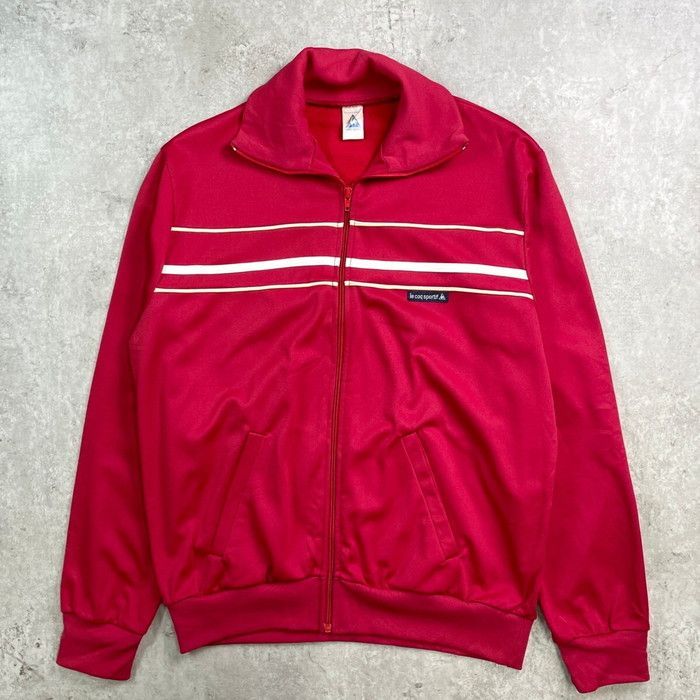 70~80年代 フランス製 Le coq sportif ルコック トラックジャケット ジャージ メンズL相当 レディースS相当