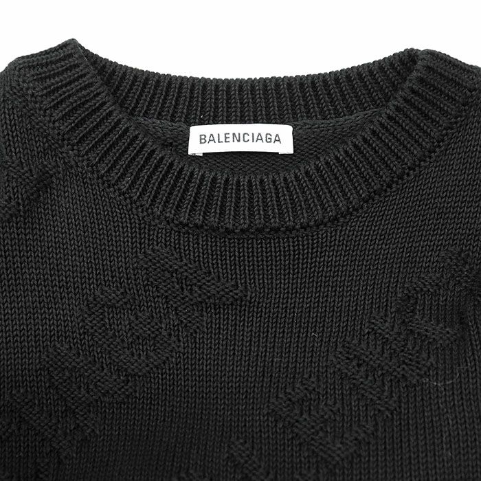 極美品】BALENCIAGA バレンシアガ セーター ニット 2020年製 ロゴ