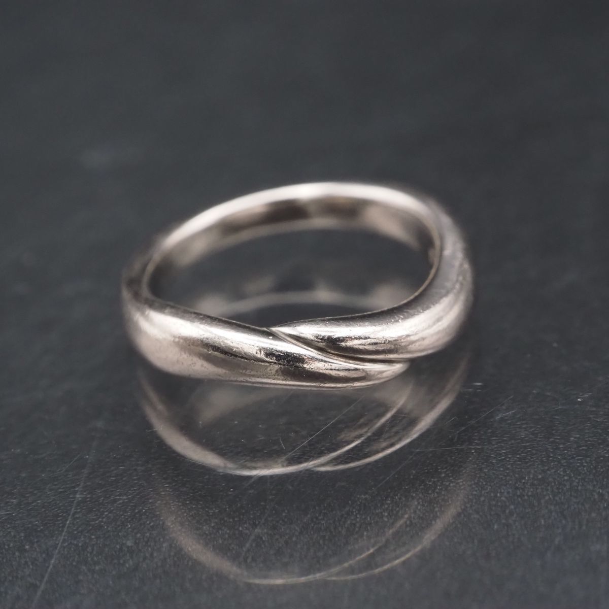 G939 ヴィンテージ PINK SILVER刻印 リング デザイン シルバー 指輪 11