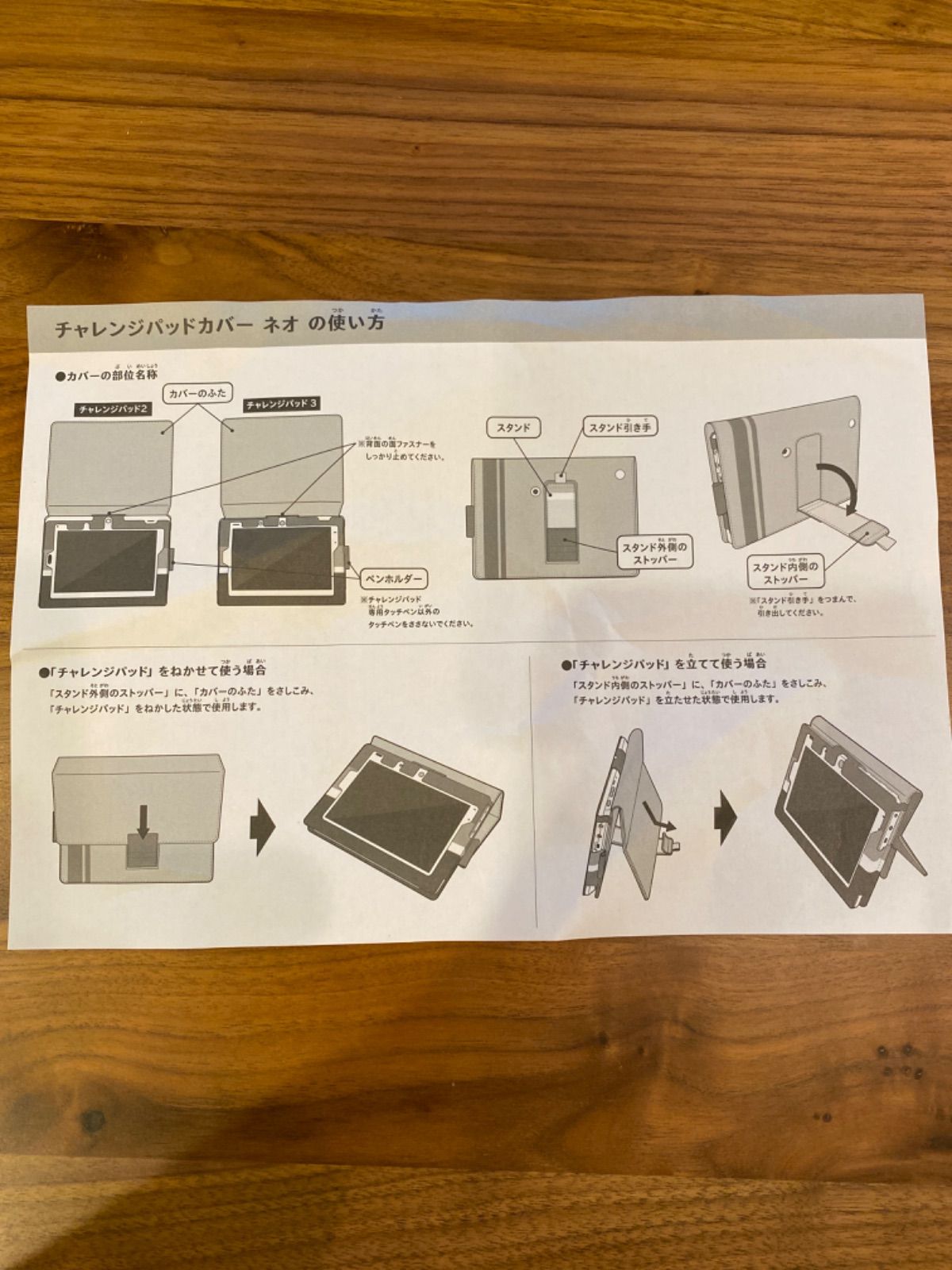 チャレンジタッチ ラブリーフラワー 専用カバー チャレンジタブレット