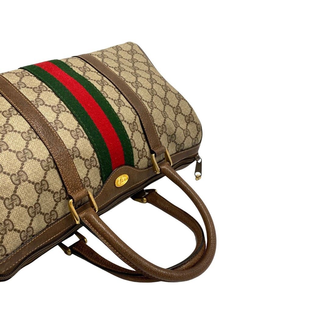 極 美品 GUCCI グッチ オールドグッチ シェリーライン GG ロゴ 金具 