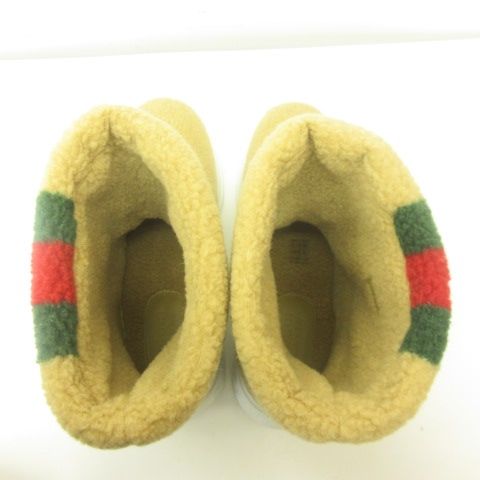 グッチ GUCCI 23SS 721058 Gウェブストライプウールボアブーツ 