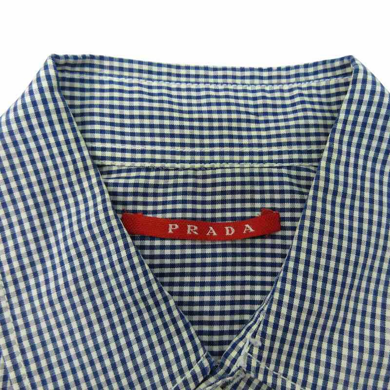 PRADA SPORT チェック柄 プルゾンサイズ36 プラダスポーツ PRADA SPORT ギンガムチェック シャツ