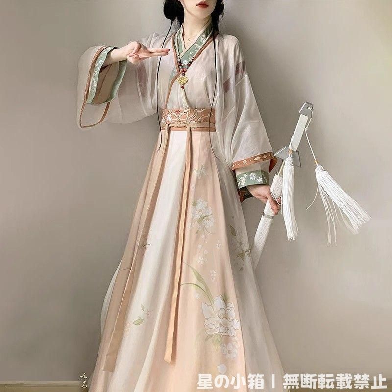 ♥ 豪華刺繍 漢服 かんふく 古風衣装 レトロ風 中華ロリータ コスプレ ワンピース 唐装 仙女服 中華風 美しい刺繍 撮影会 舞台演出 推し活 仮装 HF 259