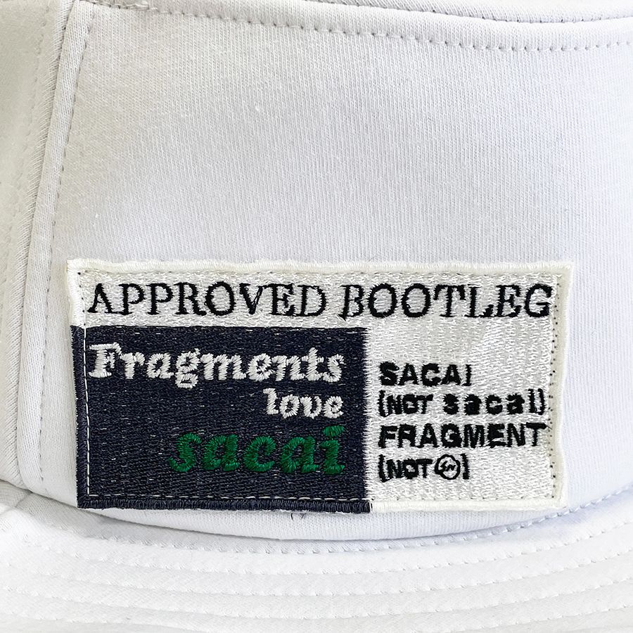 サカイ（sacai）×フラグメント（fragment design）ハット　白 ABランク】sacai × Fragment サカイ フラグメント コラボ