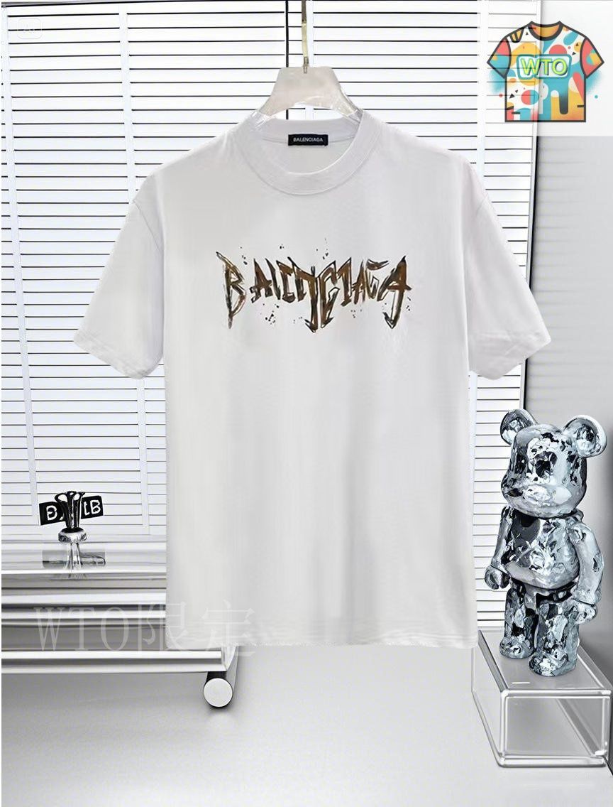 今日WTO】Balenciaga バレンシアガ 25SS ロゴプリント T シャツ