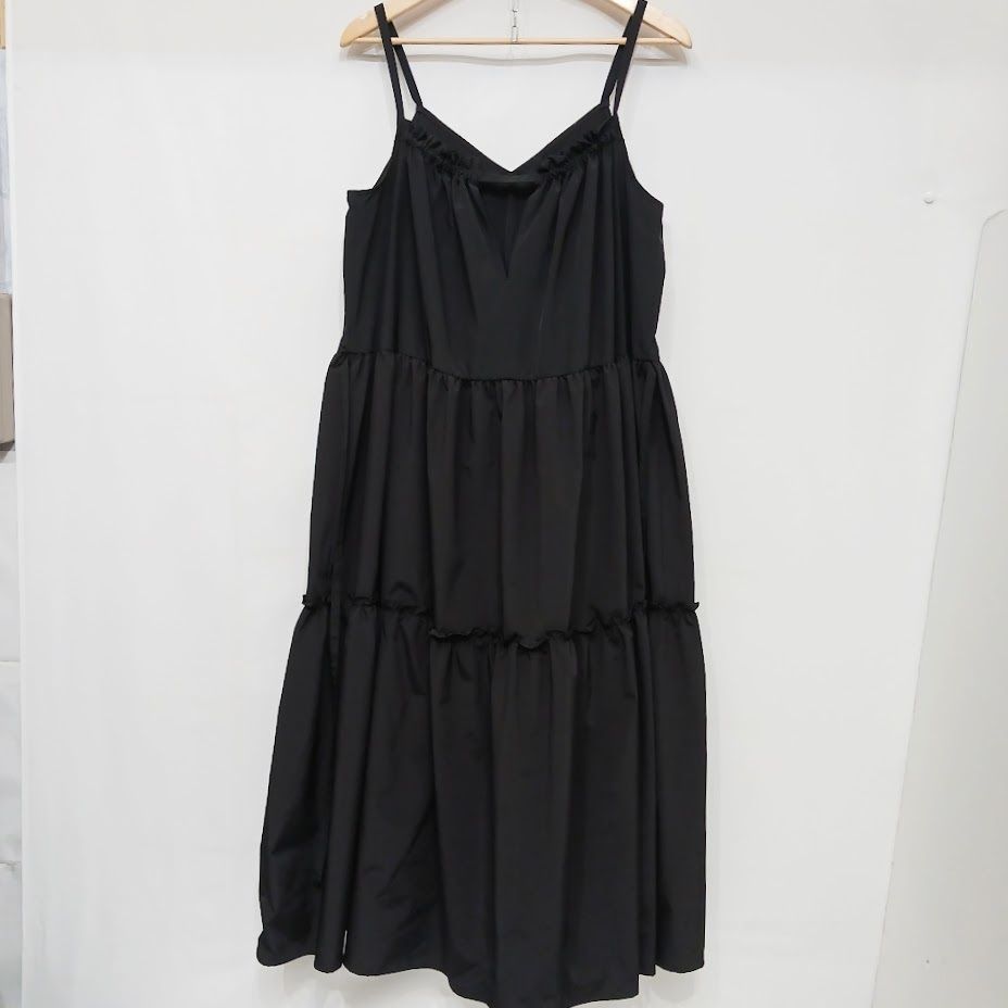 REKISAMI レキサミ キャミワンピース RO-22124 サイズ 1 BLACK フレア  