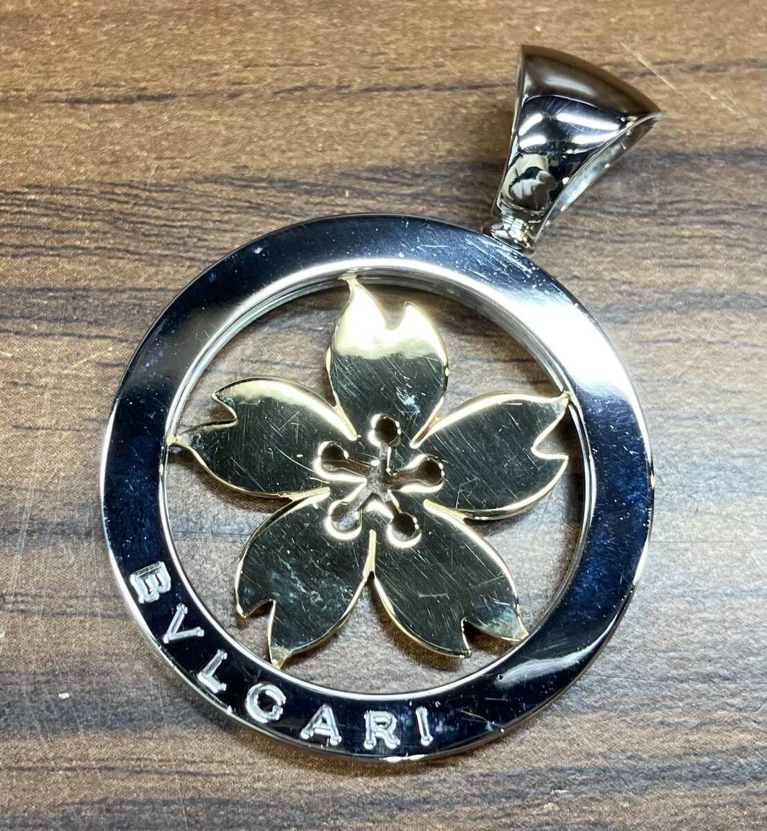 BVLGARI】ブルガリ『K18YG/SS トンド クラウン ペンダントトップ