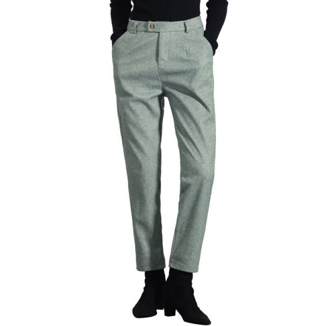 【送料無料】 アレグラ ケー レディース カジュアルパンツ ボトムス Women's Regular Fit Straight Pants With Pockets Green