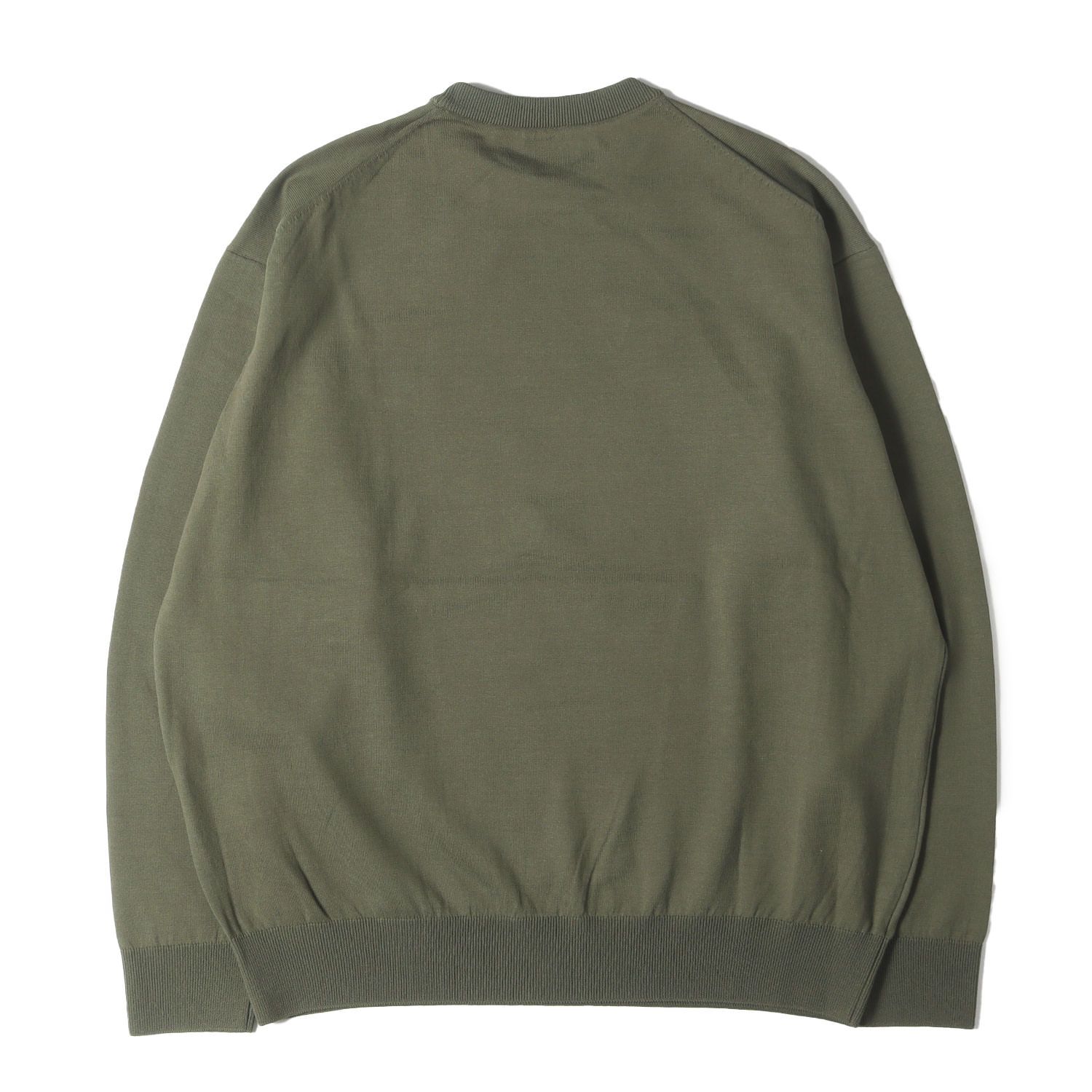 SOPHNET L CREW NECK SLACK ニット 新品】SOPHNET ソフネット ニット カーキ サイズ:L | 25SS