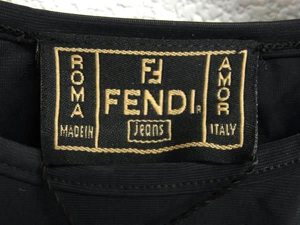 □極美品□ FENDI フェンディ ポリアミド×エラスタン 半袖 Tシャツ  