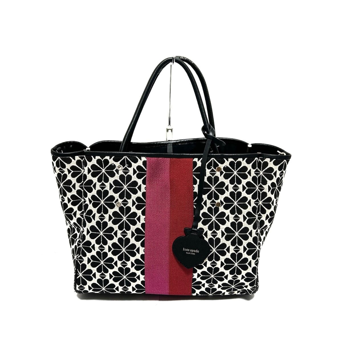 Kate spade(ケイトスペード) トートバッグ美品 スペード フラワー ジャカード ストライプ エブリシング ミディアム トート  PXRUB289 - メルカリ