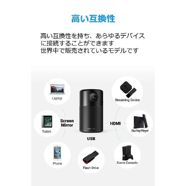 【04191】 ANKER モバイルプロジェクタ D4111N12